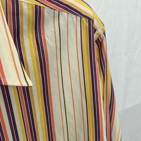 Ted Baker Striped Long Sleeve Button Up Shirt Ted 5 US 10/12 - Picture 5 of 8